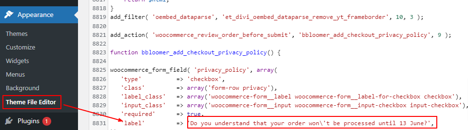 Add Custom Checkbox Field in Woocommerce Checkout Page