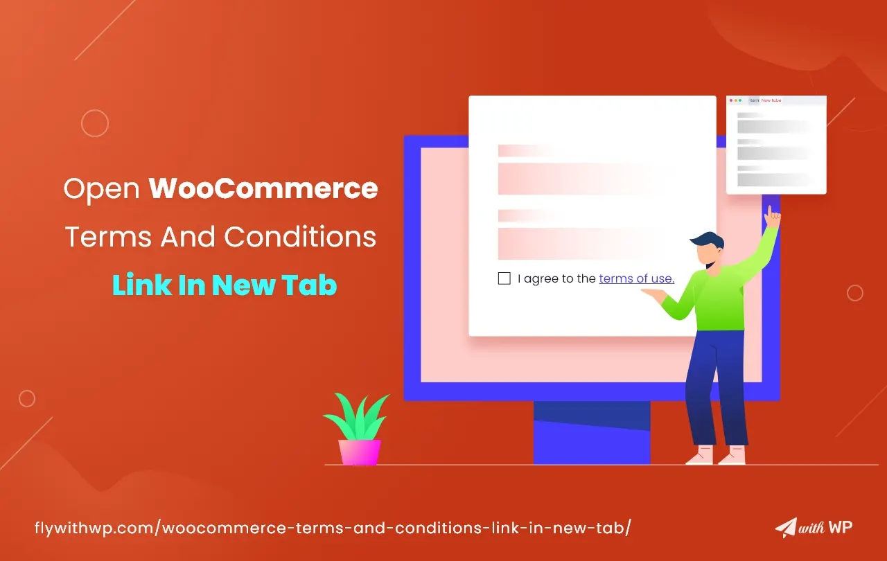 woocommerce terms and conditions link in new tab