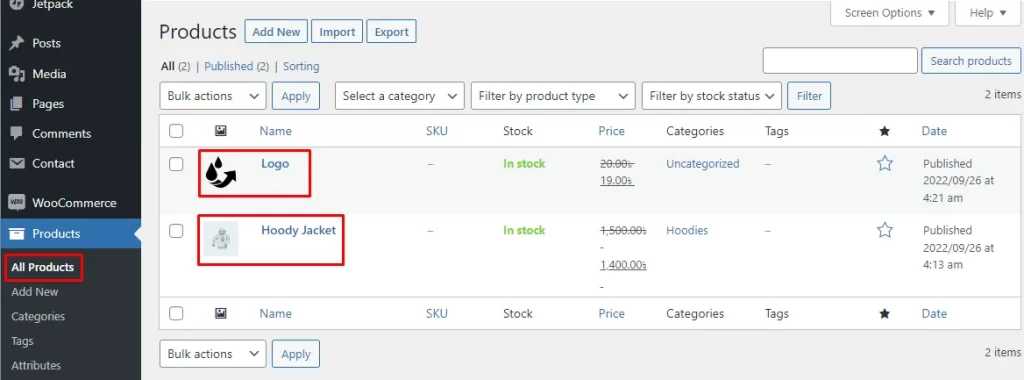 WooCommerce Products View