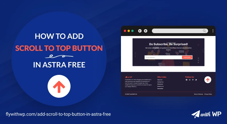How to add a scroll-To-top button in Astra free