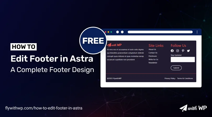 How To Edit Footer In Astra Free