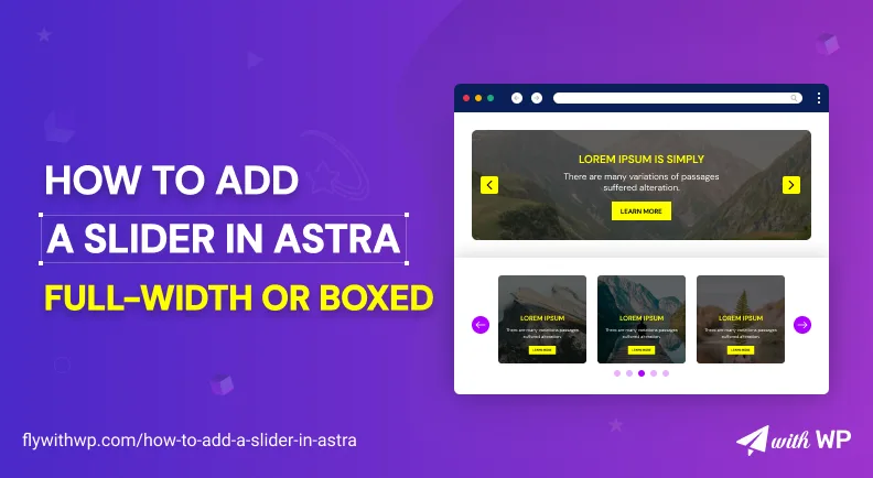 How to Add a Slider in Astra