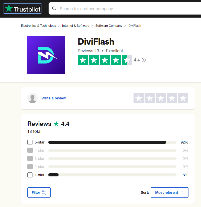 DiviFlash Users Feedback 