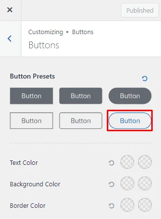 button customization in Astra